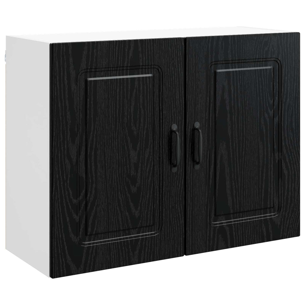 Geschirrspülerfront Kalmar Schwarz Eichen-Optik 80 x 31 x 60 cm