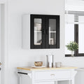 Wandglas-Schrank LUCCA Schwarze Eiche 60 x 31 x 60 cm