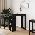 Bartisch Schwarz Eichen-Optik 102 x 50 x 103,5 cm Holzwerkstoff