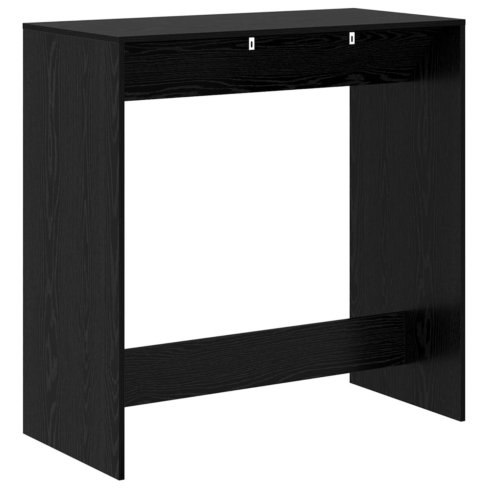 Bartisch Schwarz Eichen-Optik 102 x 50 x 103,5 cm Holzwerkstoff