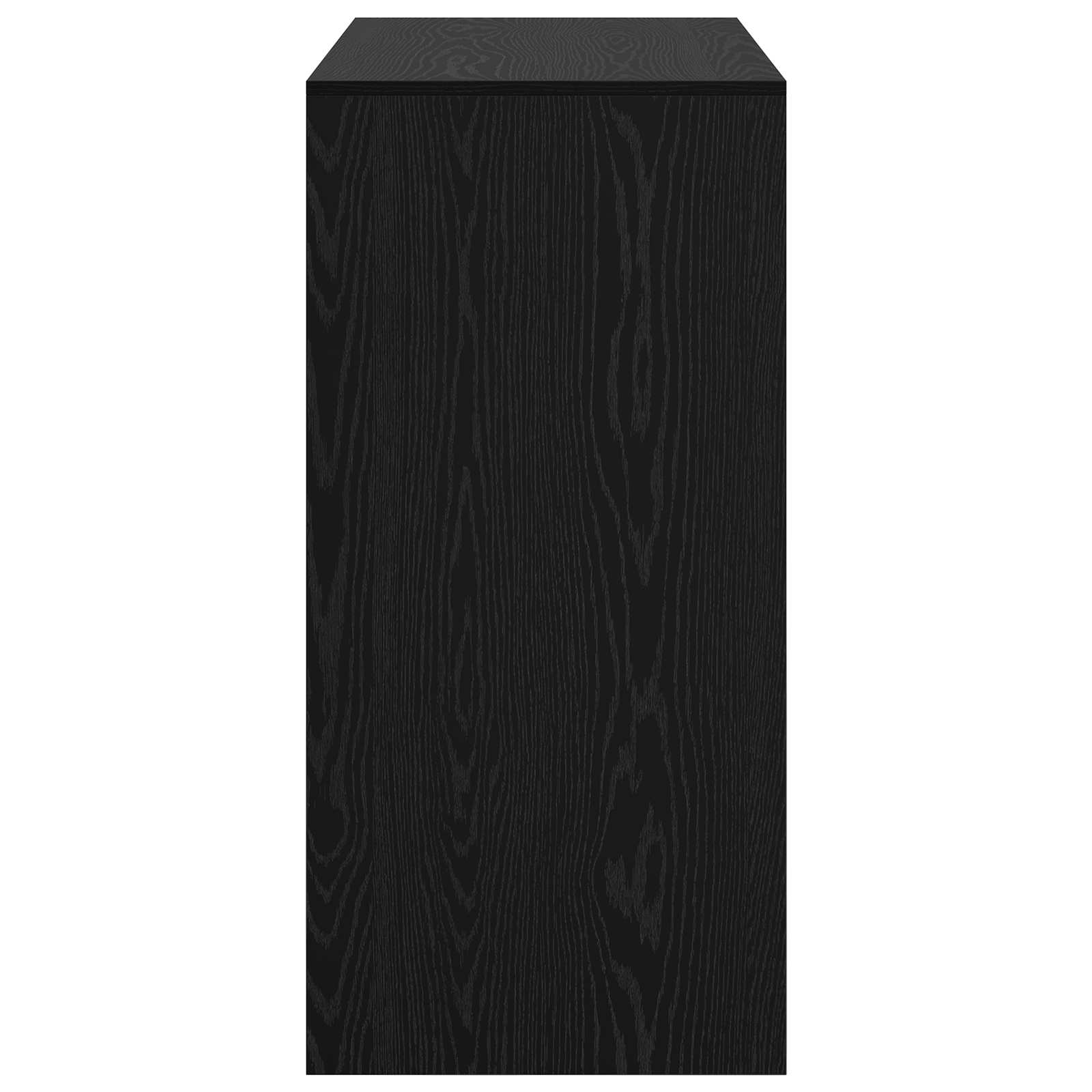 Bartisch Schwarz Eichen-Optik 102 x 50 x 103,5 cm Holzwerkstoff