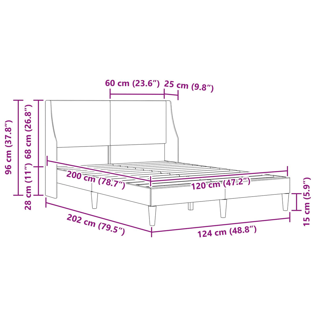 Bettrahmen mit Kopfteil Verbindungsplatte