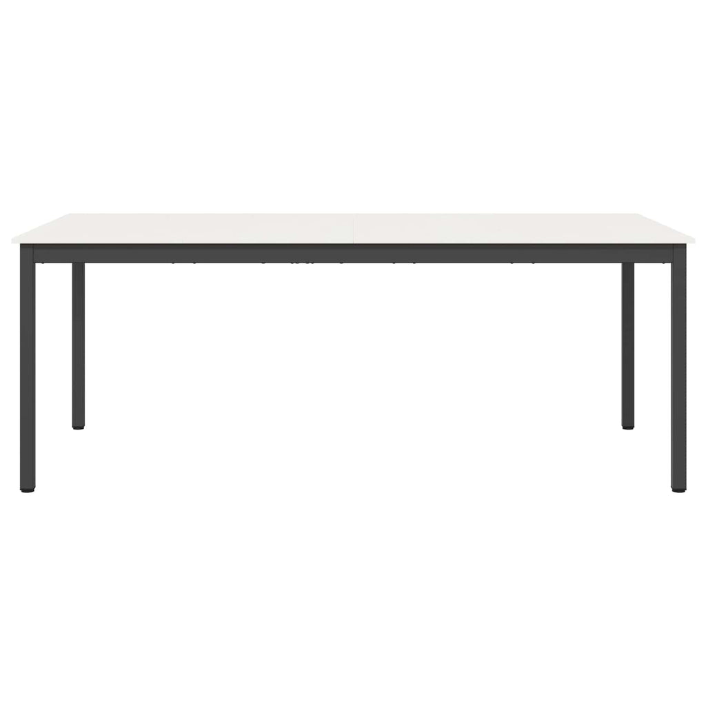 Esstisch Weiß 200 x 100 x 75 cm Massives Kiefernholz