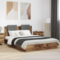 Bettgestell mit Kopfteil Altholz 120 x 200 cm Holzwerkstoff