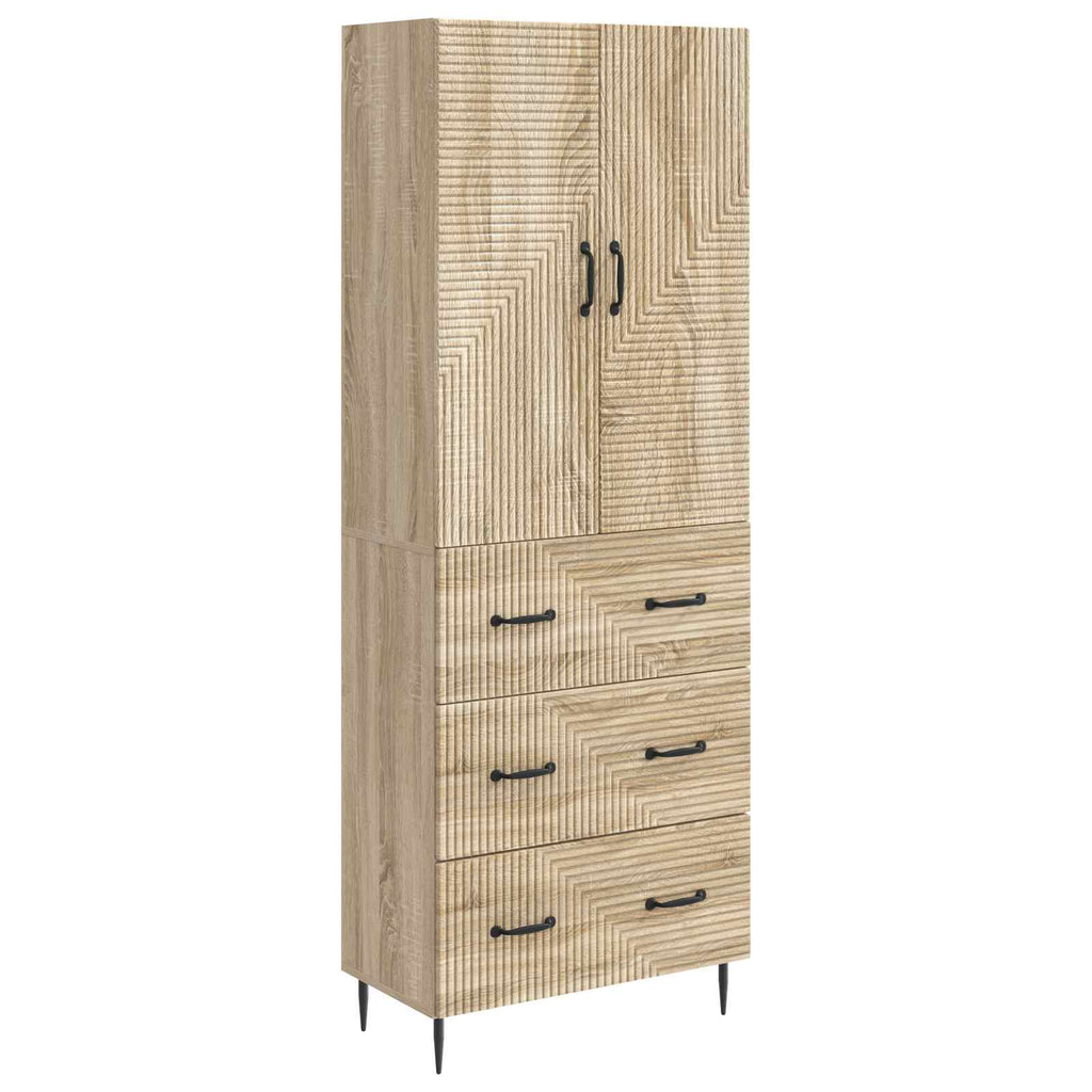 Schrankset 2 pcs Sonoma-Eiche 66 x 34,5 x 90 cm Holzwerkstoff