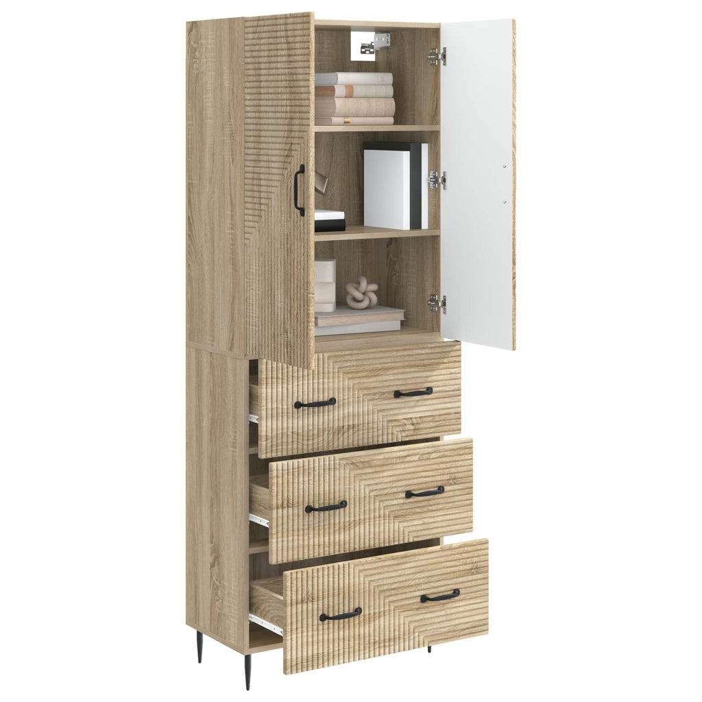 Schrankset 2 pcs Sonoma-Eiche 66 x 34,5 x 90 cm Holzwerkstoff