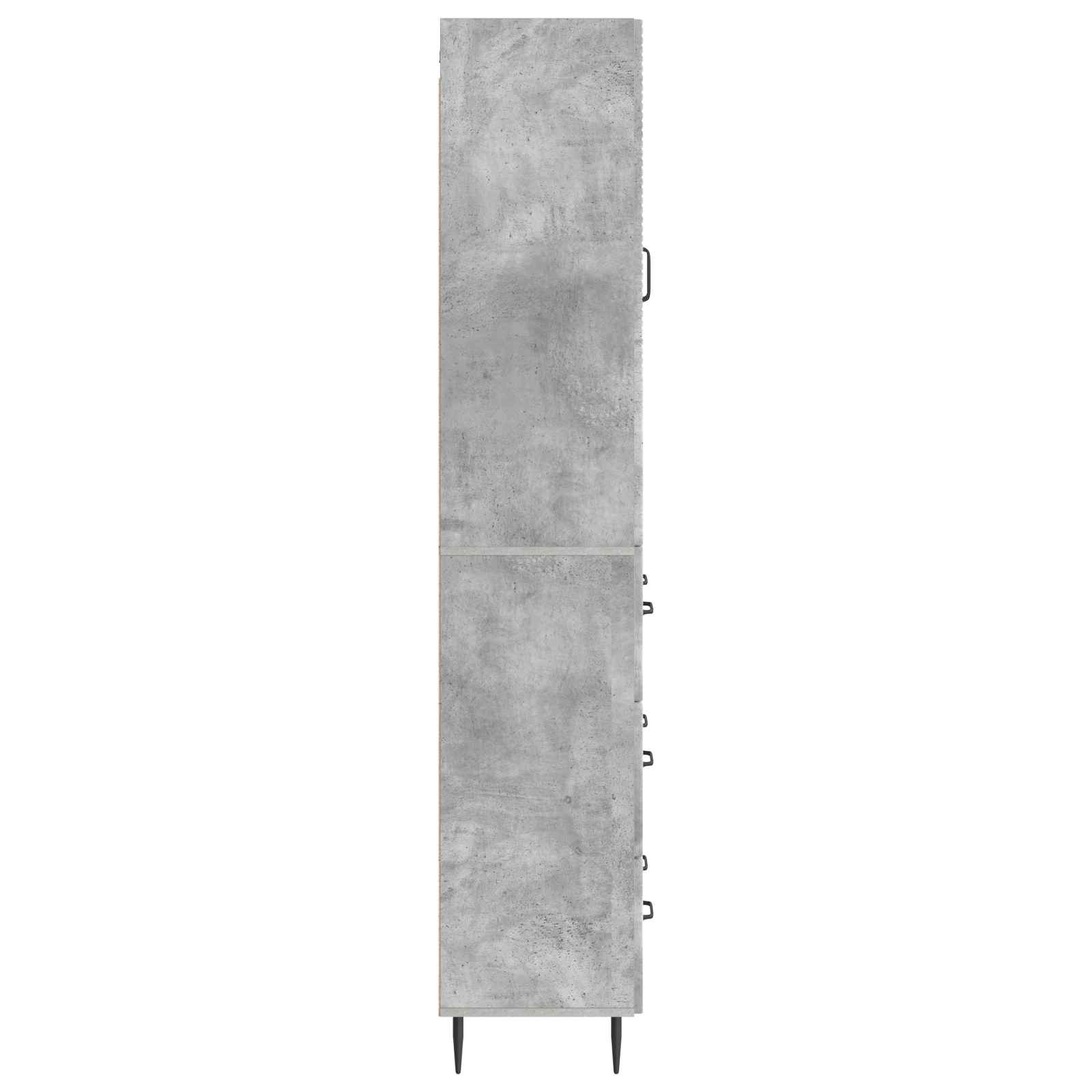 Schrankset 2 pcs Betongrau 66 x 34,5 x 90 cm Holzwerkstoff