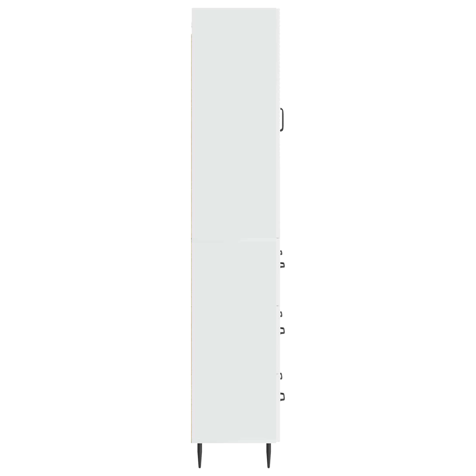 Schrankset 2 pcs Hochglanz Weiß 66 x 34,5 x 90 cm Holzwerkstoff