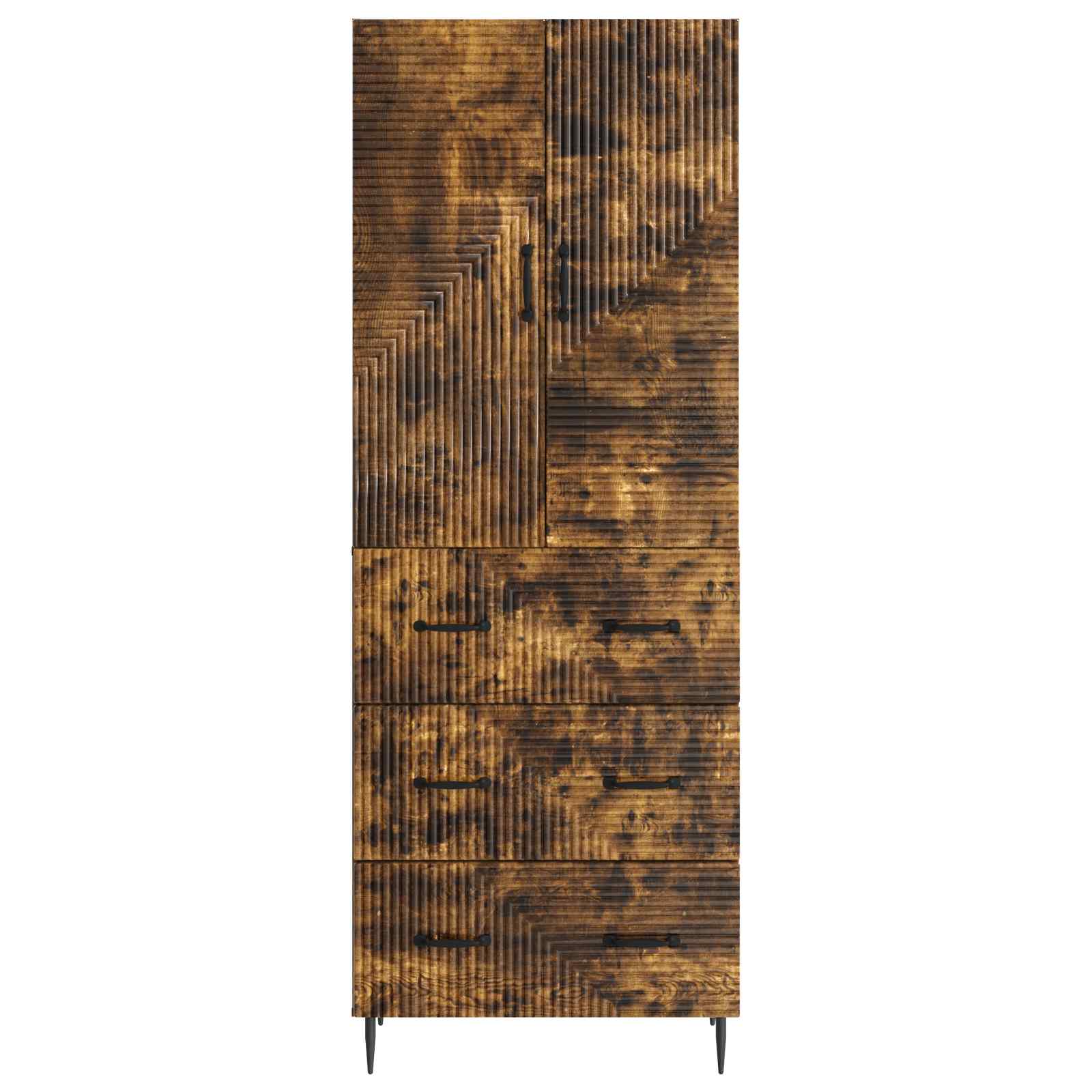 Schrankset 2 pcs Geräucherte Eiche 66 x 34,5 x 90 cm