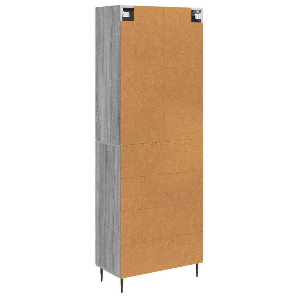 Schrankset 2 pcs Grau Sonoma 66 x 34,5 x 90 cm Holzwerkstoff