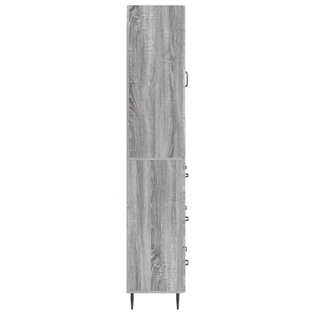 Schrankset 2 pcs Grau Sonoma 66 x 34,5 x 90 cm Holzwerkstoff