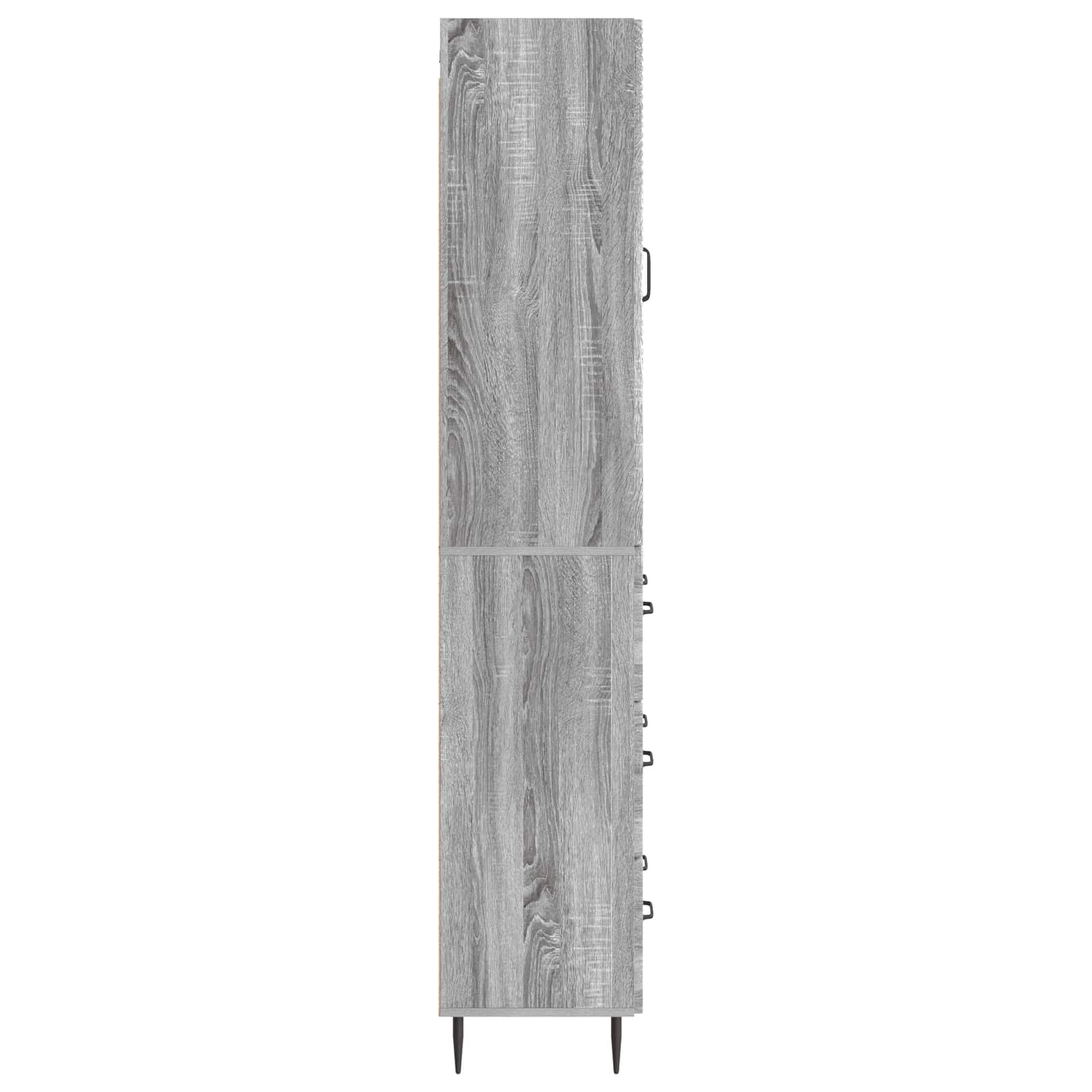 Schrankset 2 pcs Grau Sonoma 66 x 34,5 x 90 cm Holzwerkstoff
