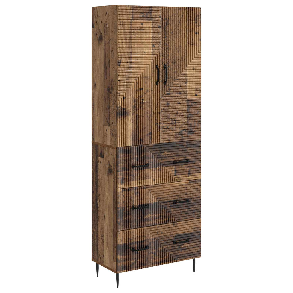 Schrankset 2 pcs Altholz 66 x 34,5 x 90 cm Holzwerkstoff
