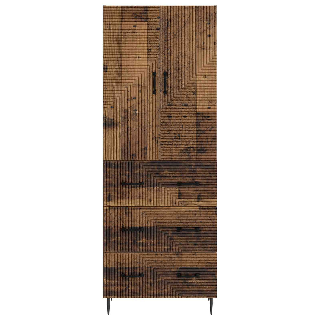 Schrankset 2 pcs Altholz 66 x 34,5 x 90 cm Holzwerkstoff