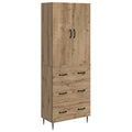 Schrankset 2 pcs Artisan-Eiche 66 x 34,5 x 90 cm Holzwerkstoff