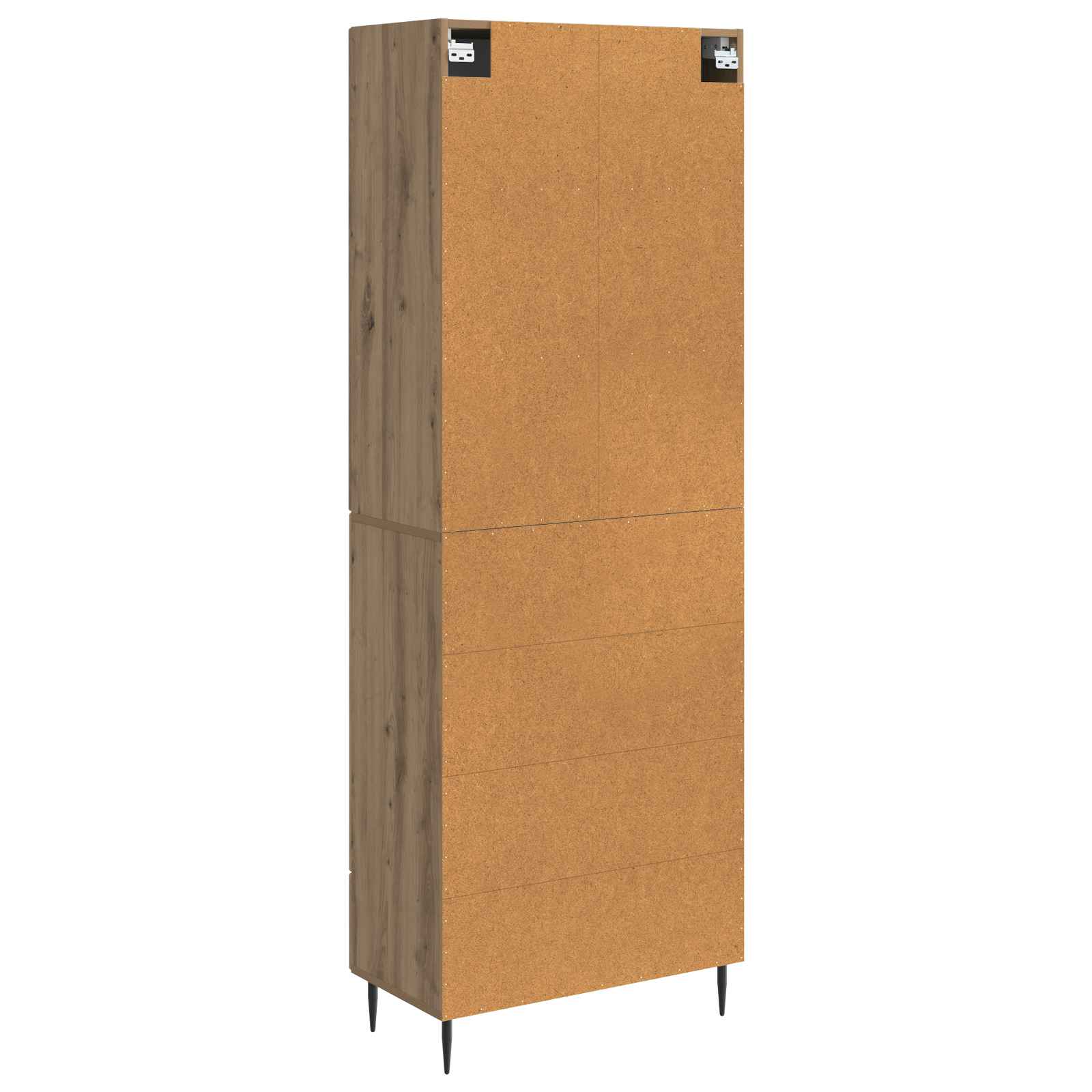 Schrankset 2 pcs Artisan-Eiche 66 x 34,5 x 90 cm Holzwerkstoff