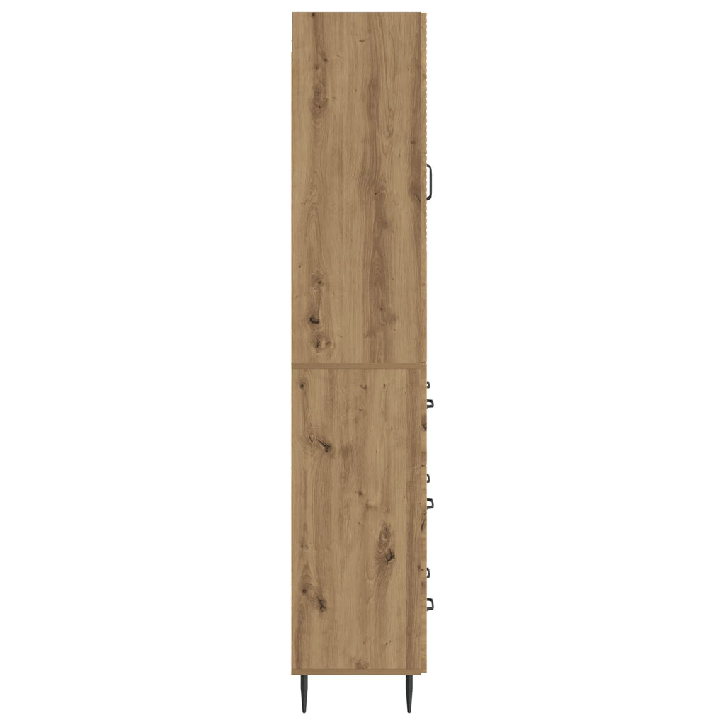 Schrankset 2 pcs Artisan-Eiche 66 x 34,5 x 90 cm Holzwerkstoff