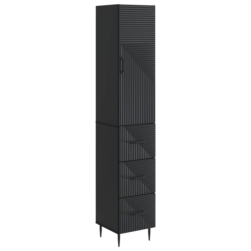 Schrankset 2 pcs Schwarz 33 x 34,5 x 90 cm Holzwerkstoff