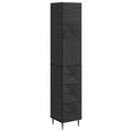 Schrankset 2 pcs Schwarz 33 x 34,5 x 90 cm Holzwerkstoff