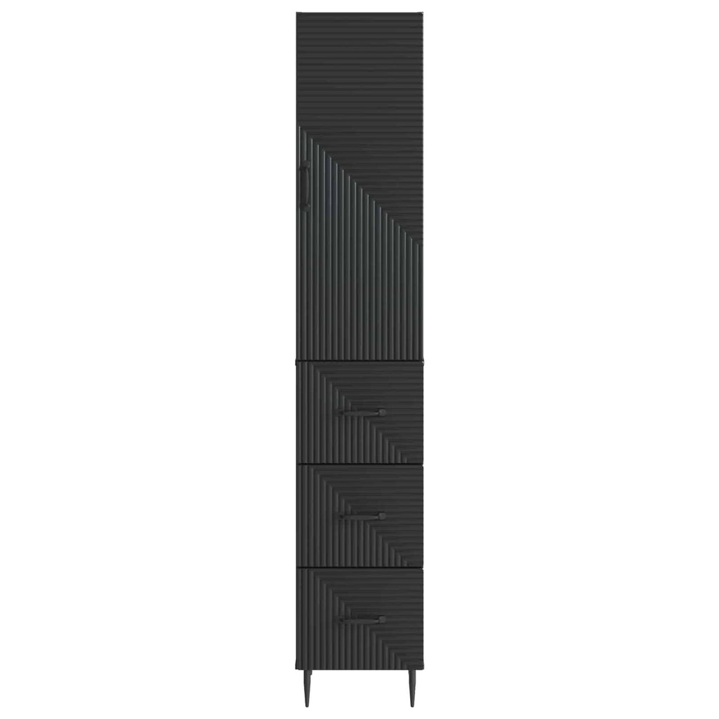 Schrankset 2 pcs Schwarz 33 x 34,5 x 90 cm Holzwerkstoff