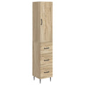 Schrankset 2 pcs Sonoma-Eiche 33 x 34,5 x 90 cm Holzwerkstoff