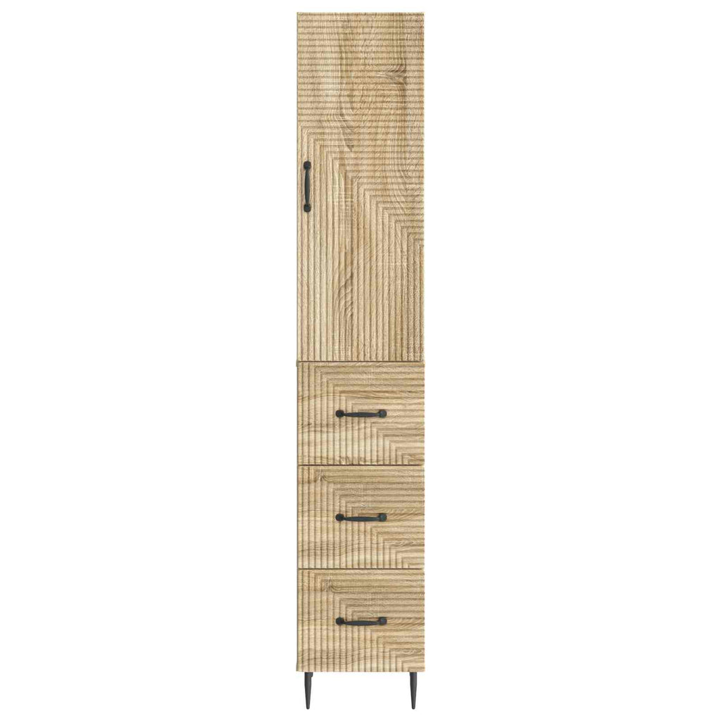 Schrankset 2 pcs Sonoma-Eiche 33 x 34,5 x 90 cm Holzwerkstoff