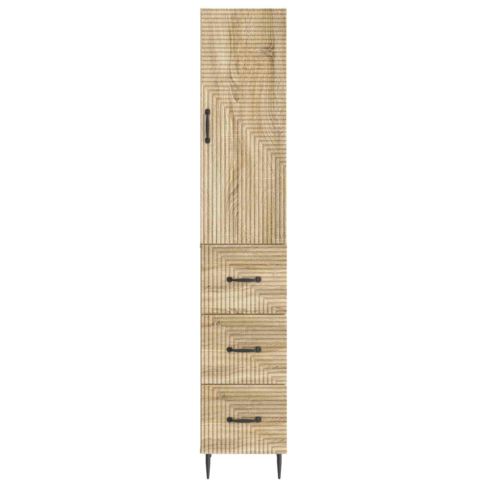 Schrankset 2 pcs Sonoma-Eiche 33 x 34,5 x 90 cm Holzwerkstoff