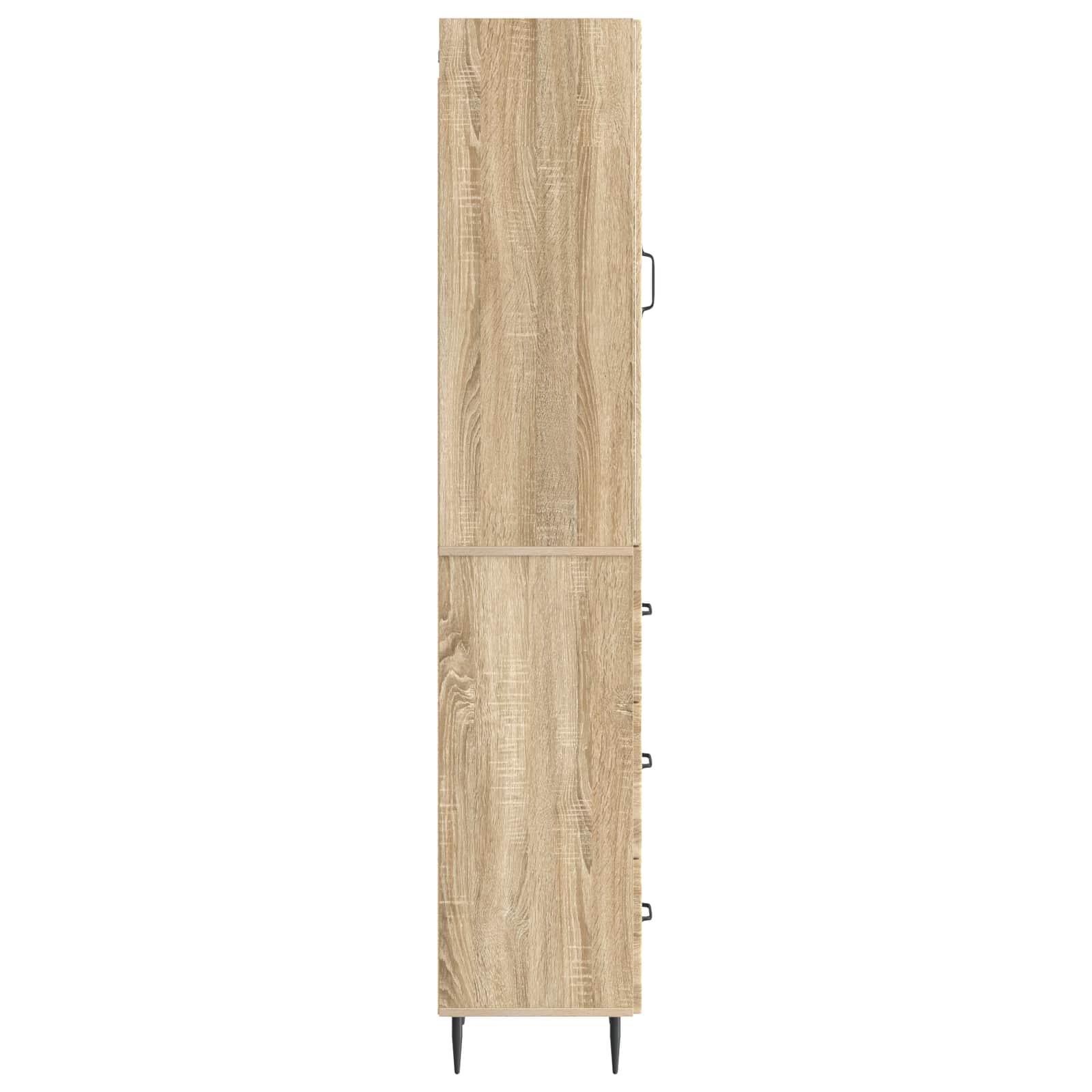 Schrankset 2 pcs Sonoma-Eiche 33 x 34,5 x 90 cm Holzwerkstoff
