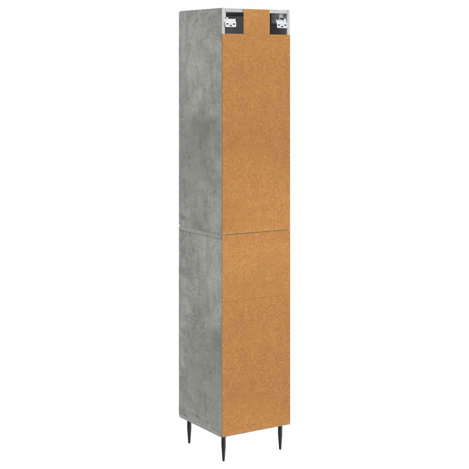 Schrankset 2 pcs Betongrau 33 x 34,5 x 90 cm Holzwerkstoff