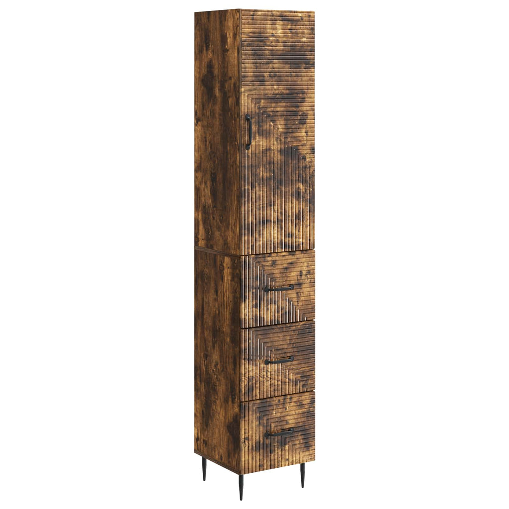 Schrankset 2 pcs Geräucherte Eiche 33 x 34,5 x 90 cm