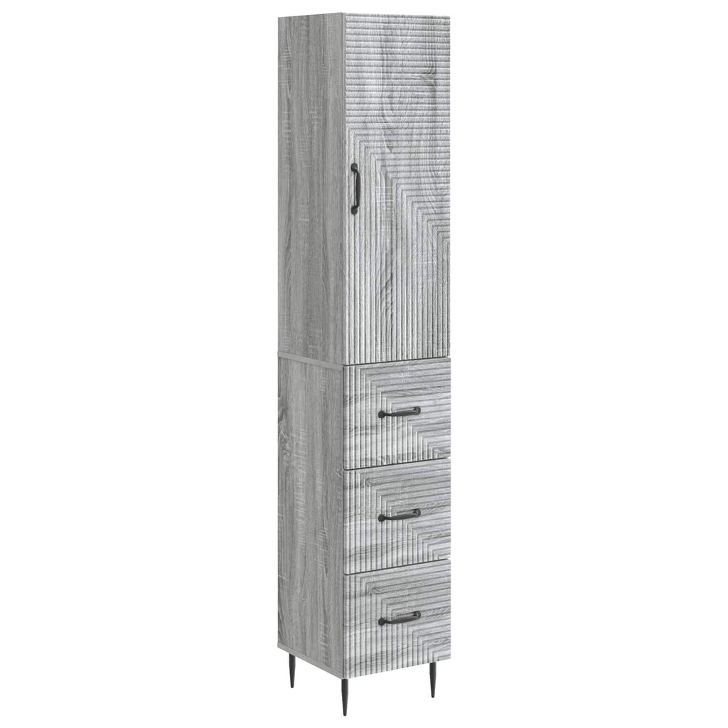 Schrankset 2 pcs Grau Sonoma 33 x 34,5 x 90 cm Holzwerkstoff