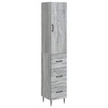 Schrankset 2 pcs Grau Sonoma 33 x 34,5 x 90 cm Holzwerkstoff