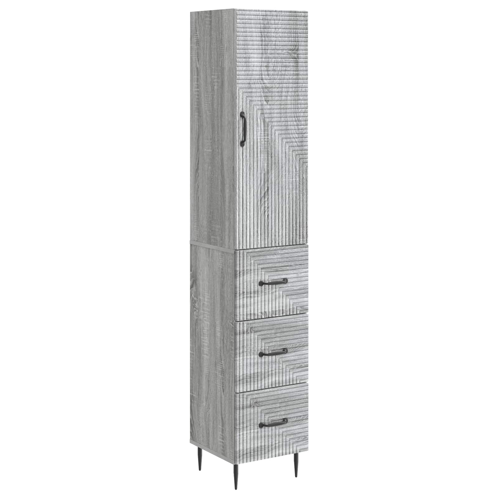 Schrankset 2 pcs Grau Sonoma 33 x 34,5 x 90 cm Holzwerkstoff