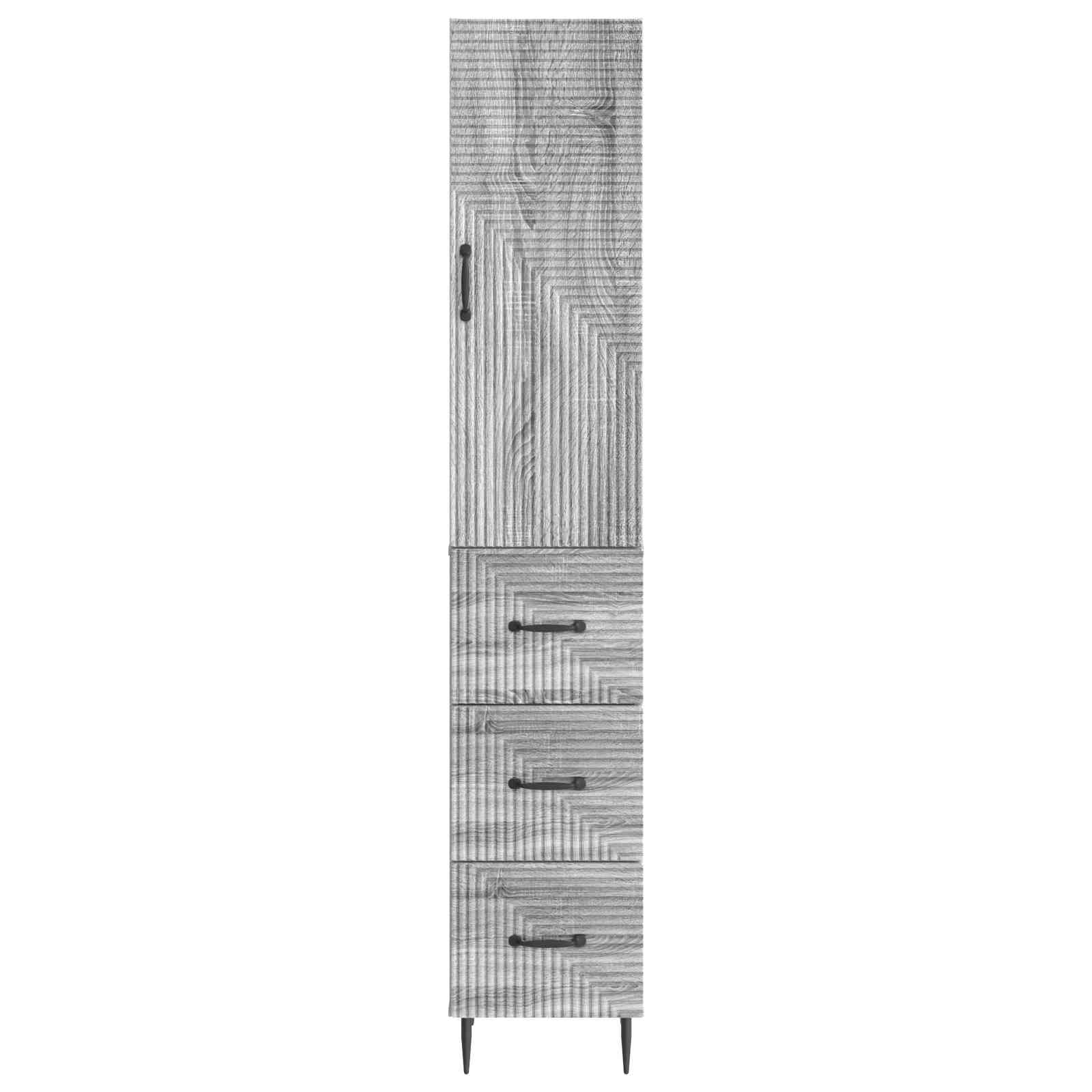 Schrankset 2 pcs Grau Sonoma 33 x 34,5 x 90 cm Holzwerkstoff