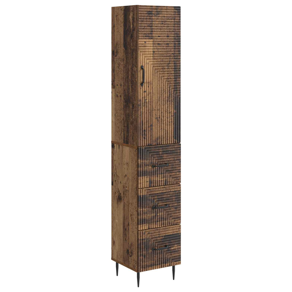 Schrankset 2 pcs Altholz 33 x 34,5 x 90 cm Holzwerkstoff