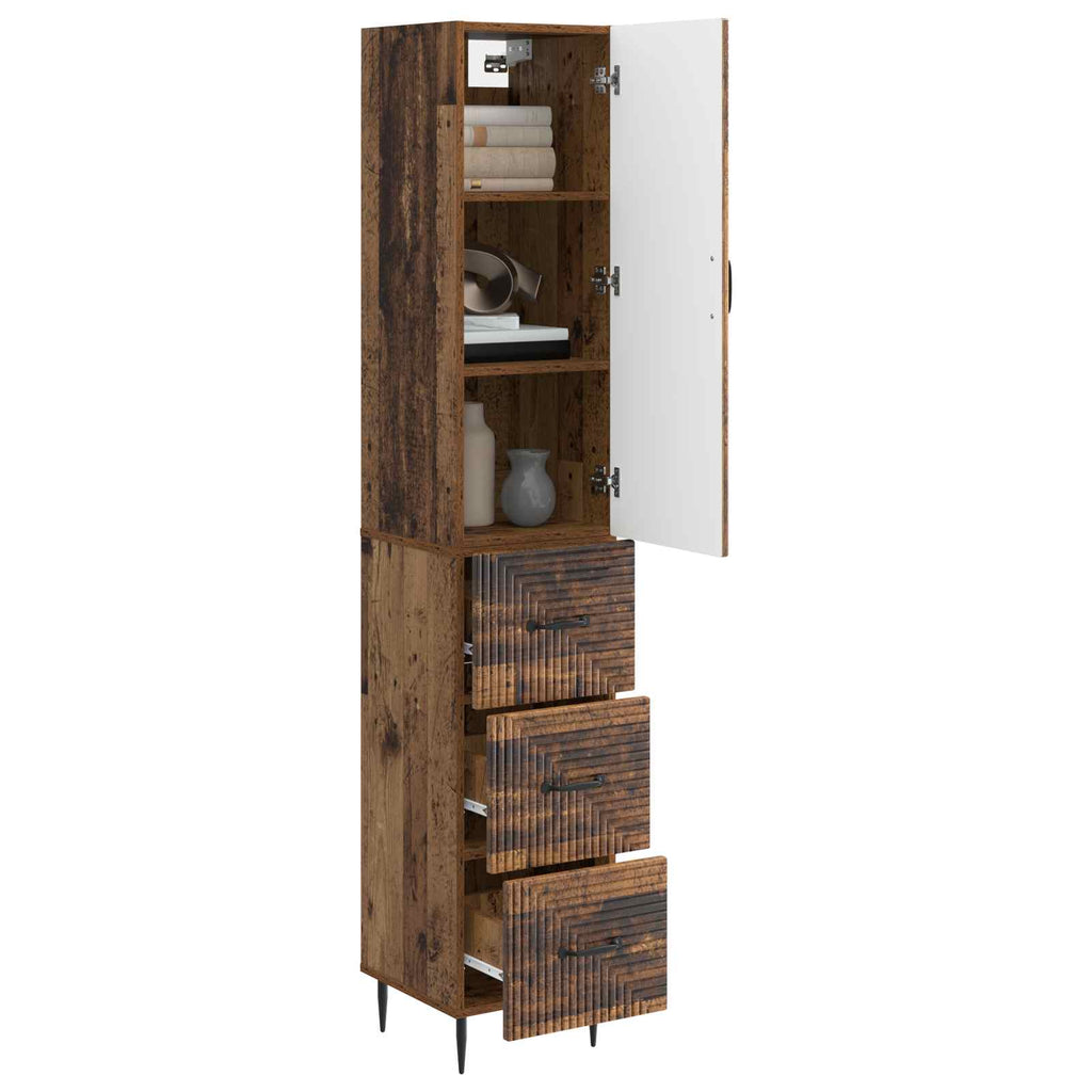 Schrankset 2 pcs Altholz 33 x 34,5 x 90 cm Holzwerkstoff