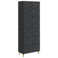 Schrankset 2 pcs Schwarz 66 x 34,5 x 90 cm Holzwerkstoff