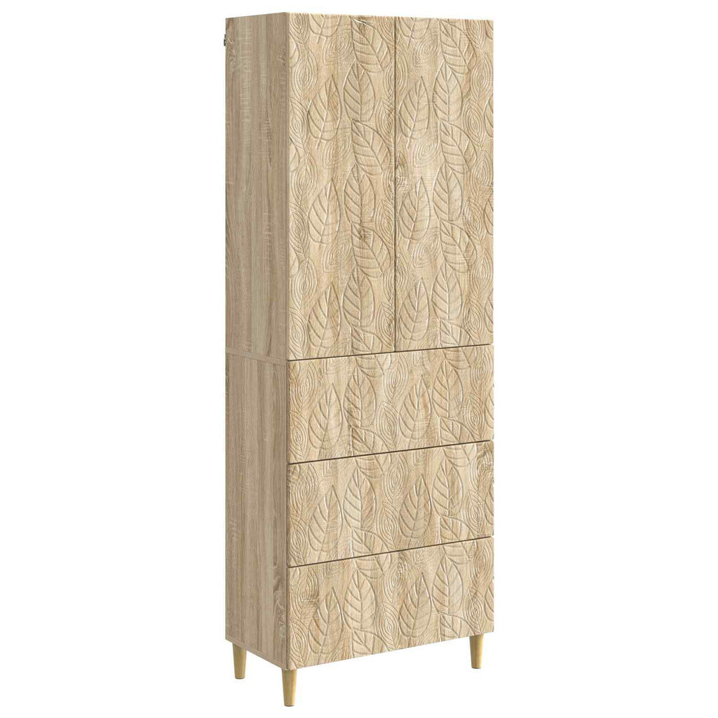 Schrankset 2 pcs Sonoma-Eiche 66 x 34,5 x 90 cm Holzwerkstoff