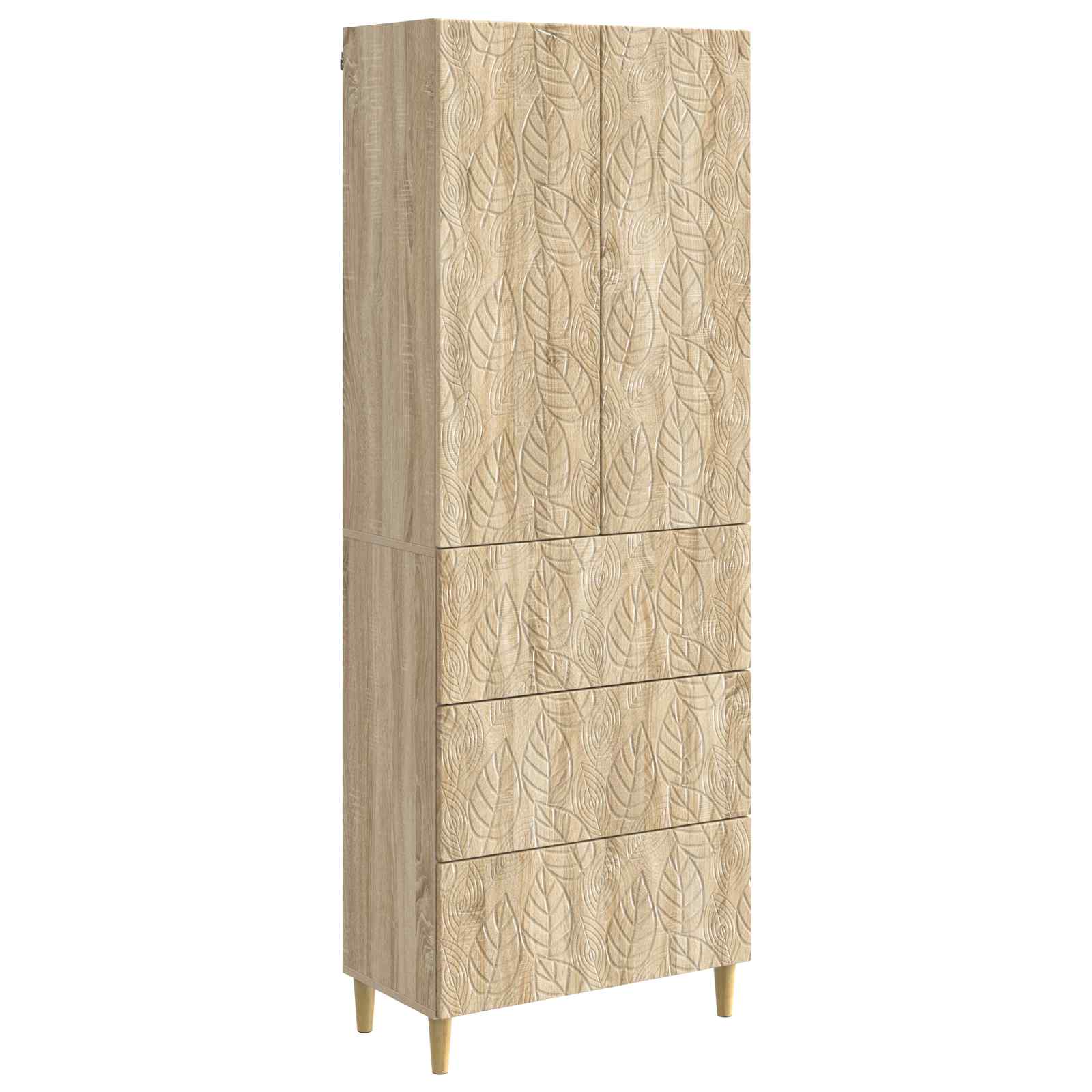 Schrankset 2 pcs Sonoma-Eiche 66 x 34,5 x 90 cm Holzwerkstoff