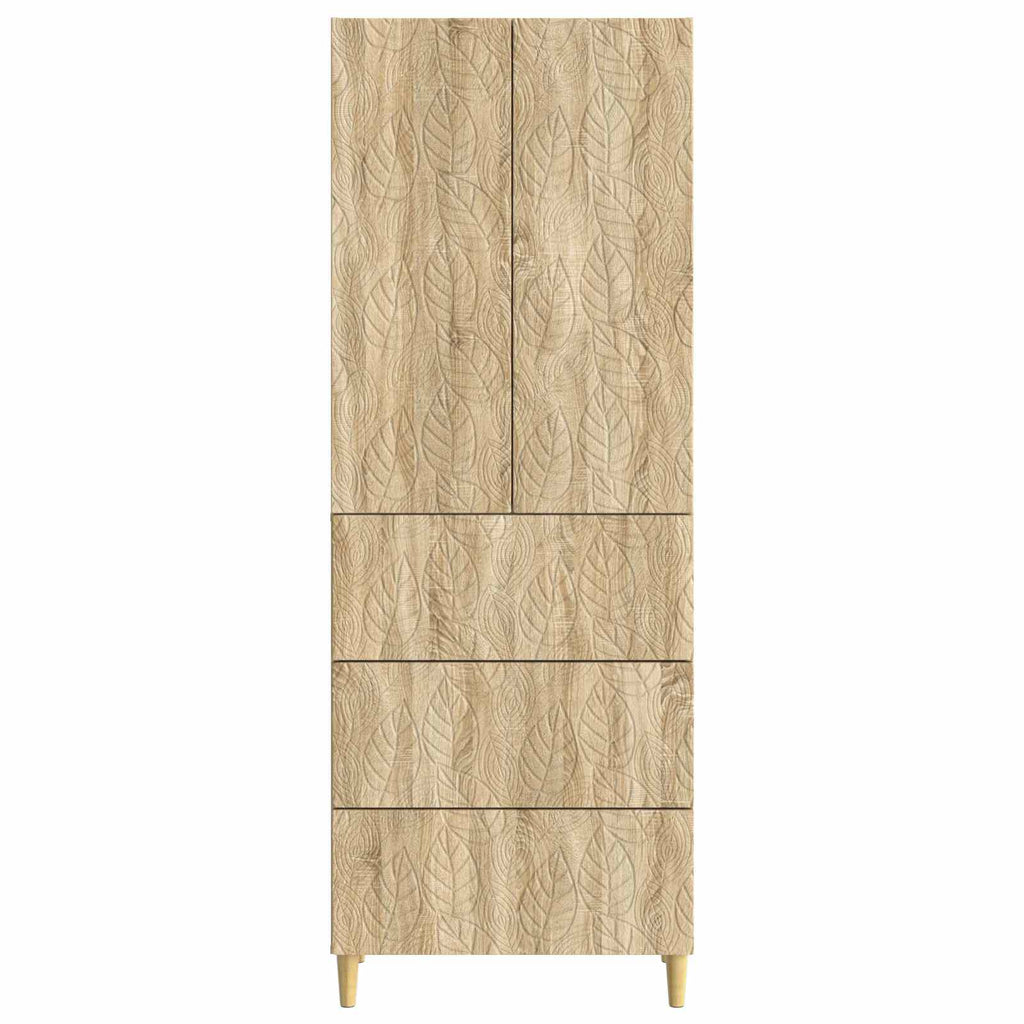 Schrankset 2 pcs Sonoma-Eiche 66 x 34,5 x 90 cm Holzwerkstoff