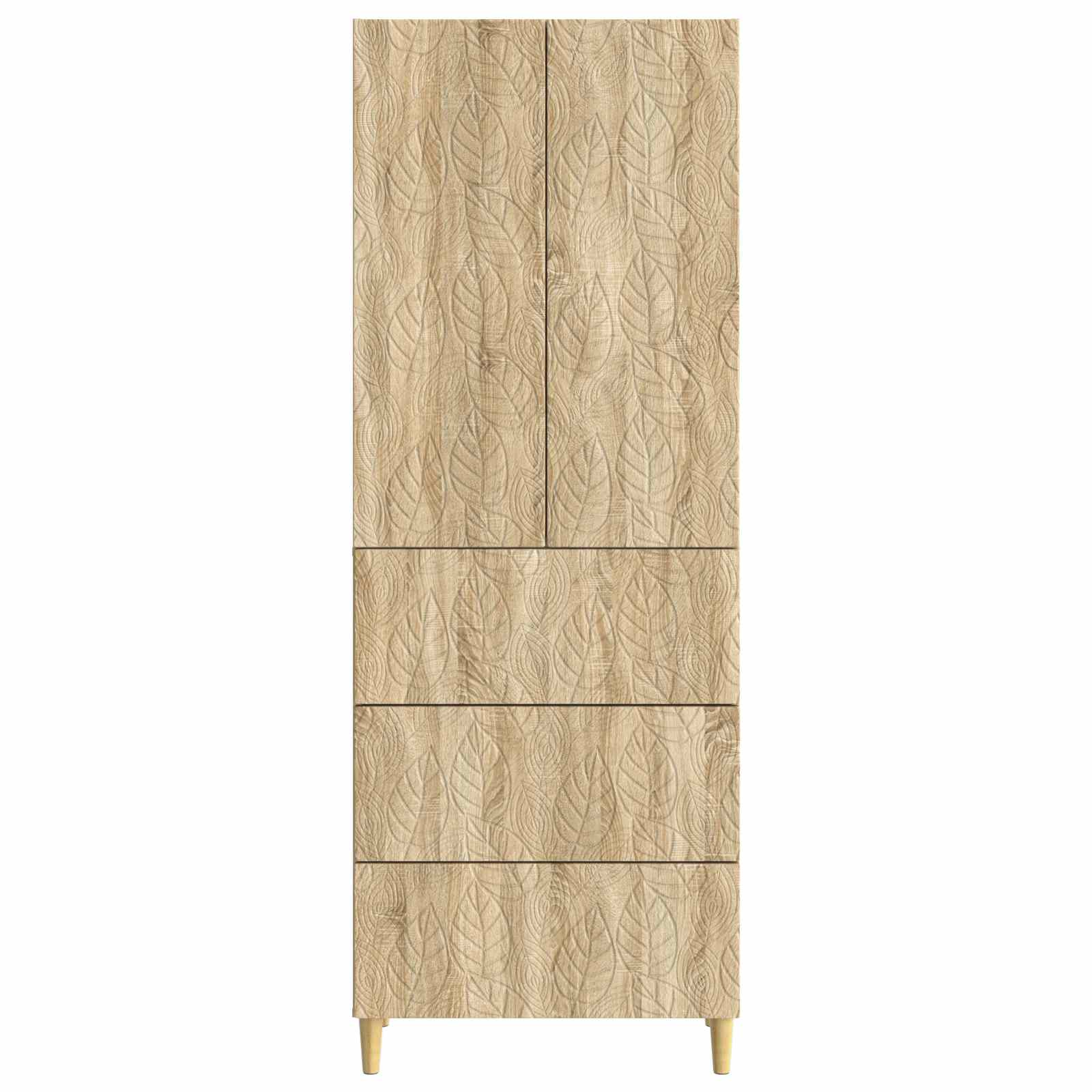 Schrankset 2 pcs Sonoma-Eiche 66 x 34,5 x 90 cm Holzwerkstoff