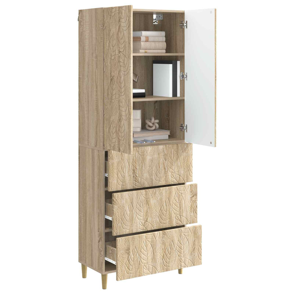Schrankset 2 pcs Sonoma-Eiche 66 x 34,5 x 90 cm Holzwerkstoff