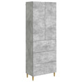 Schrankset 2 pcs Betongrau 66 x 34,5 x 90 cm Holzwerkstoff