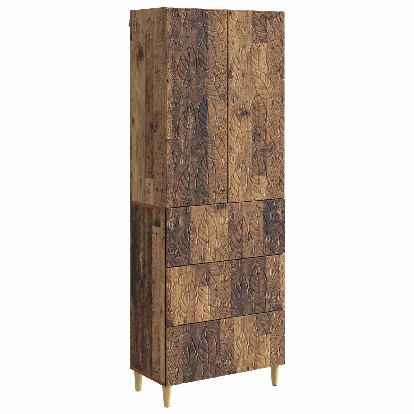 Schrankset 2 pcs Altholz 66 x 34,5 x 90 cm Holzwerkstoff