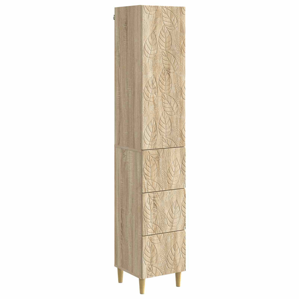 Schrankset 2 pcs Sonoma-Eiche 33 x 34,5 x 90 cm Holzwerkstoff