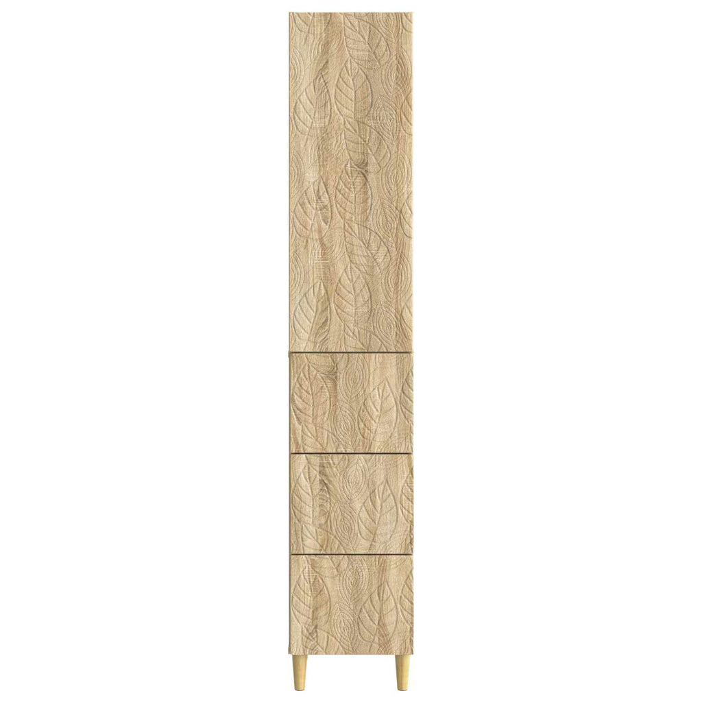 Schrankset 2 pcs Sonoma-Eiche 33 x 34,5 x 90 cm Holzwerkstoff