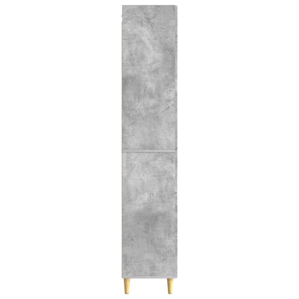 Schrankset 2 pcs Betongrau 33 x 34,5 x 90 cm Holzwerkstoff