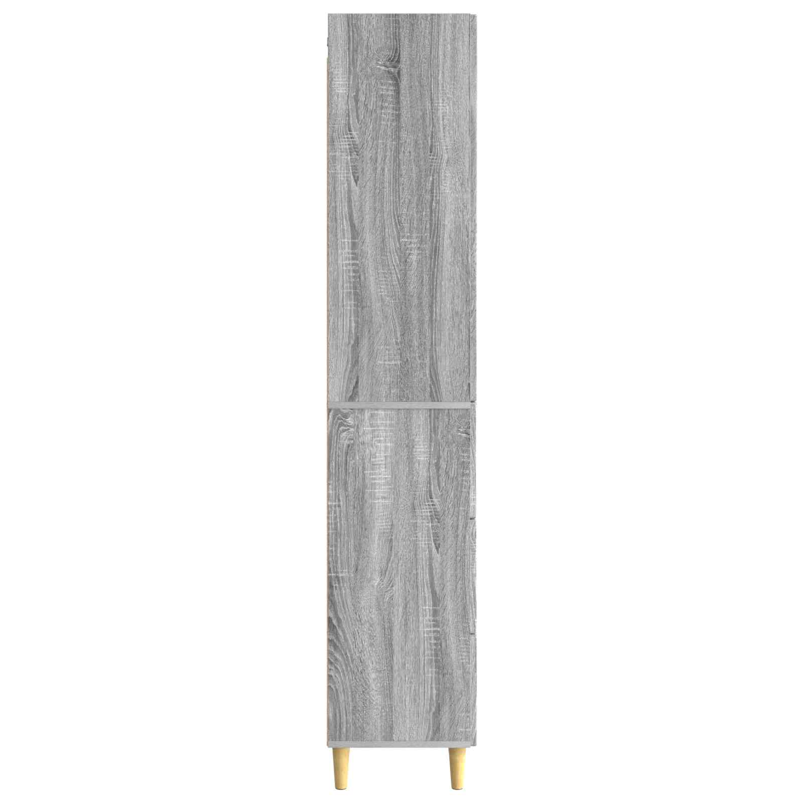 Schrankset 2 pcs Grau Sonoma 33 x 34,5 x 90 cm Holzwerkstoff