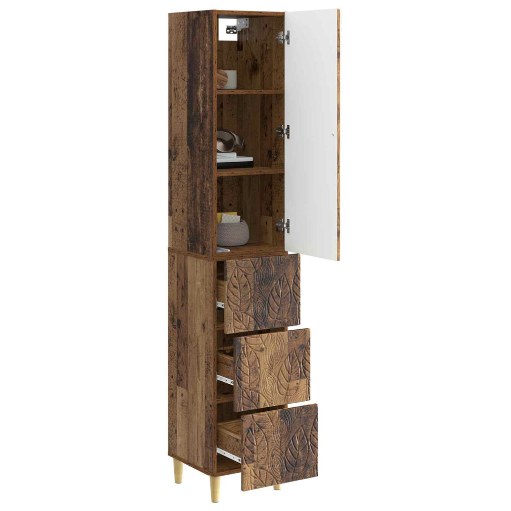 Schrankset 2 pcs Altholz 33 x 34,5 x 90 cm Holzwerkstoff
