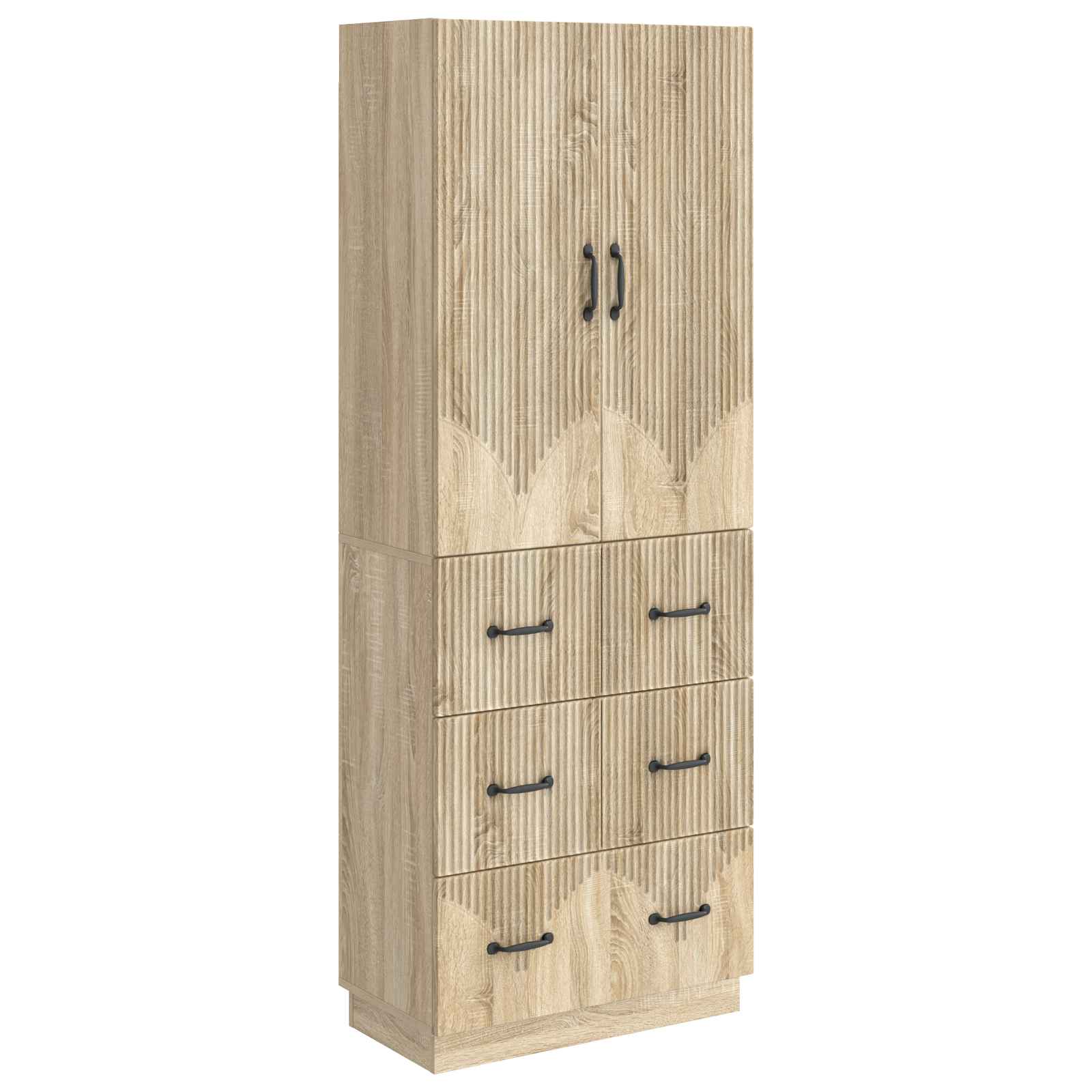Schrankset 2 pcs Sonoma-Eiche 66 x 34,5 x 87 cm Holzwerkstoff
